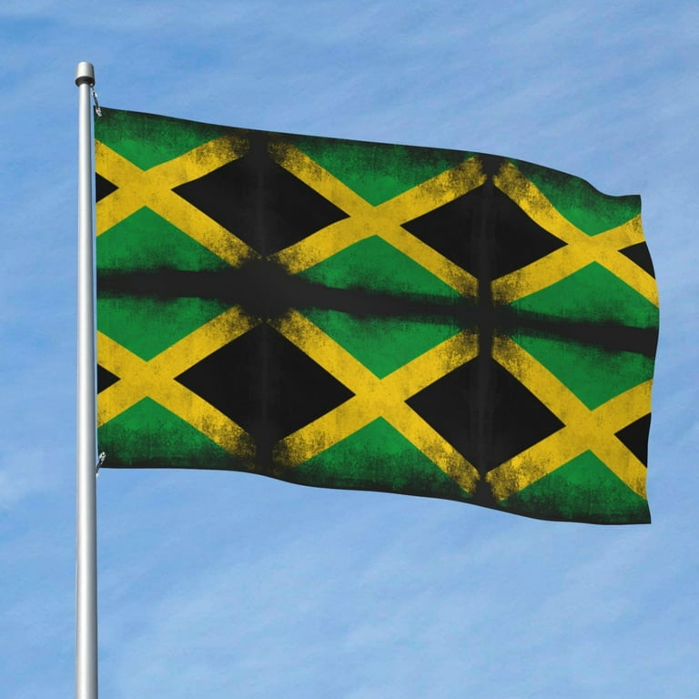 Jamaica Flag Jamaican Print Flag 5x8 Ft Print Vivid Color Light