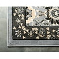 thumbnail image 6 of Unique Loom Cape Cod Espahan Rug Dark Gray/Black 8' x 10' Rectangle Floral Traditional Perfect For Living Room Bed Room Dining Room Office, 6 of 8