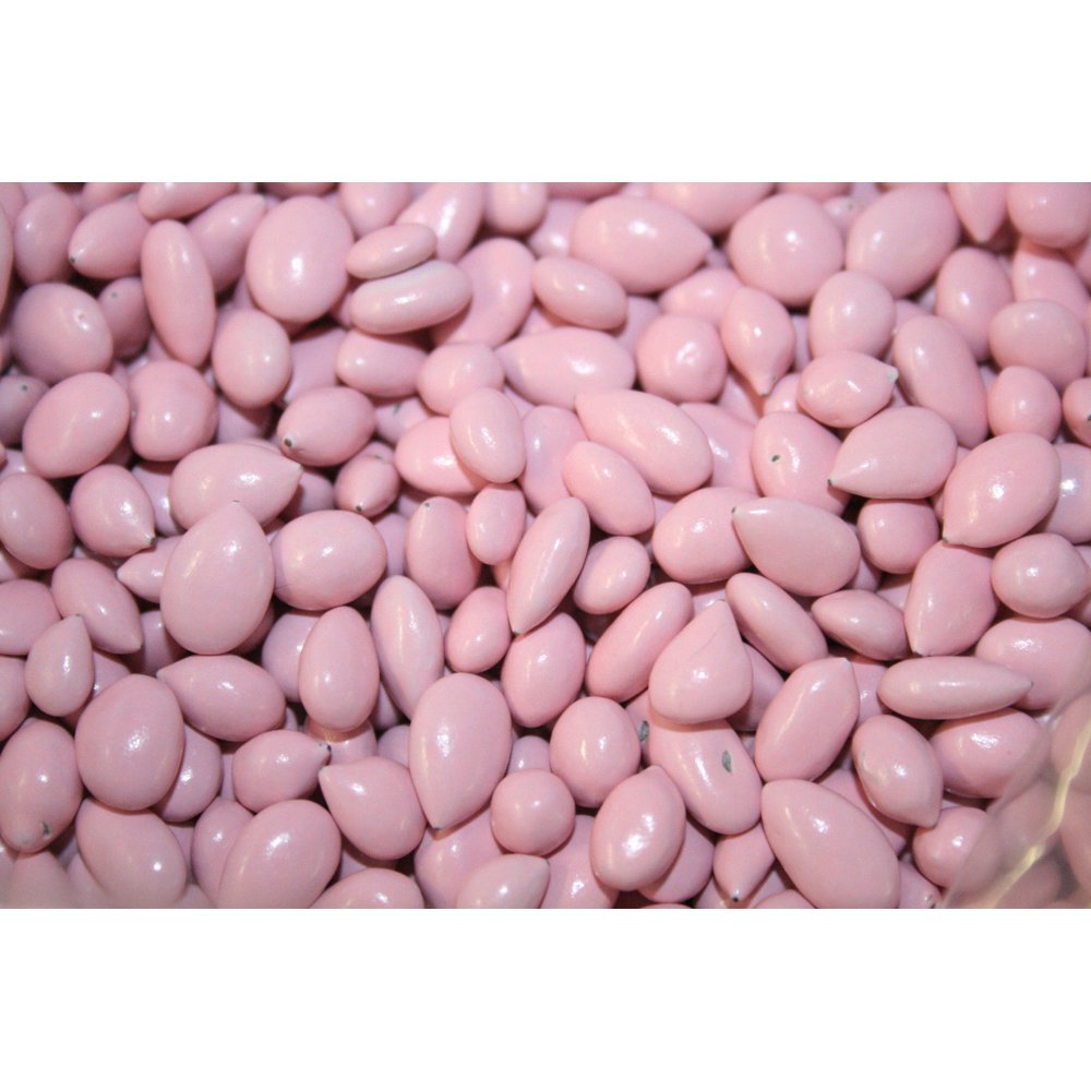 CHOCOLATE COVERED SUNFLOWER SEEDS LIGHT PINK, 1LB