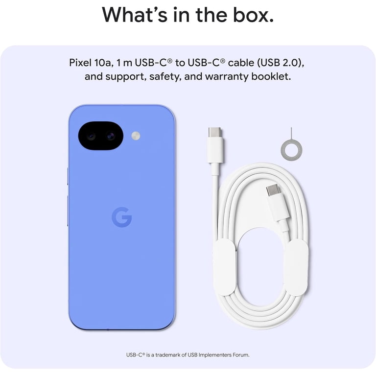 Google Pixel 10a - Unlocked Android phone Gemini Live Fog - 128 GB