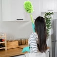 thumbnail image 2 of LYCAQL Microfiber Feather Duster, up to 30 in - Extendable & Bendable Washable Mini Dusters for Cleaning Ceiling Fan, High Ceiling, Blinds, Furniture, Cars, 2 of 8