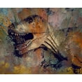 thumbnail image 2 of Bolokofsky, Ronald 14x12 White Modern Wood Framed Museum Art Print Titled - TRex, 2 of 4
