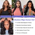 thumbnail image 4 of Wear and Go Glueless Wigs Human Hair 13x4 HD Lace Closure Body Wave 30inch, 4 of 5