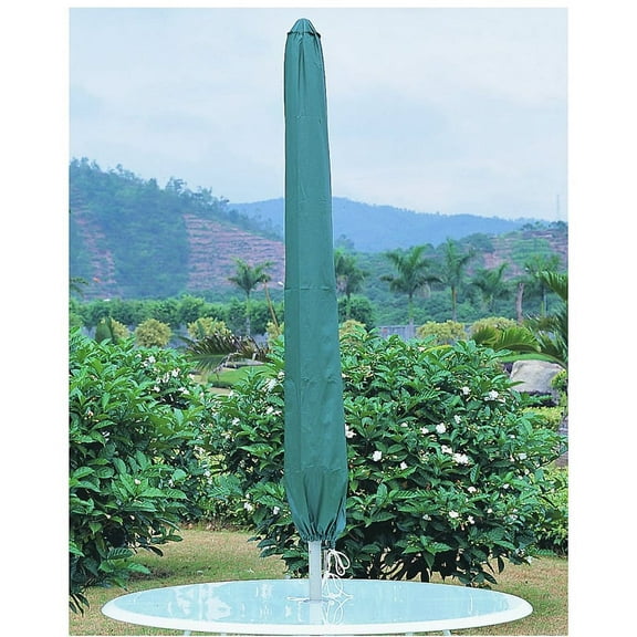 Mintcraft 6" x 11" x 60" Green Vinyl Umbrella Cover, All-Season Protection