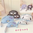 thumbnail image 4 of Sanrio-monedero de dibujos animados Kawaii de 2 piezas, bolsa de cosméticos, Hellokitty, Mymelody, Pu, Semicircular, bolsa de almacenamiento para teléfono móvil, regalo para niñas, 4 of 4