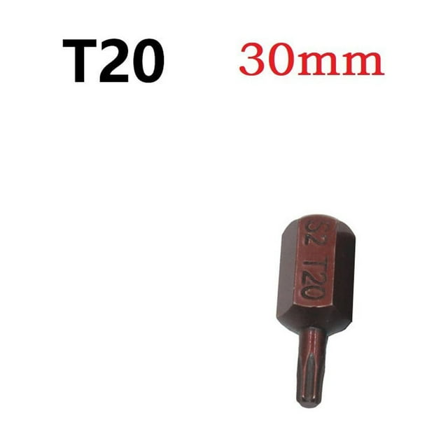 Lefu 1PC Torx Star Screwdriver bits 30mm & 75mm Hex Shank T20/T25/T30/T40/T45/T50/T55