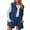 Deep Blue, variant on Women Denim Jean Vest Oversized Sleeveless Mid Long Button Down Denim Waistcoat L