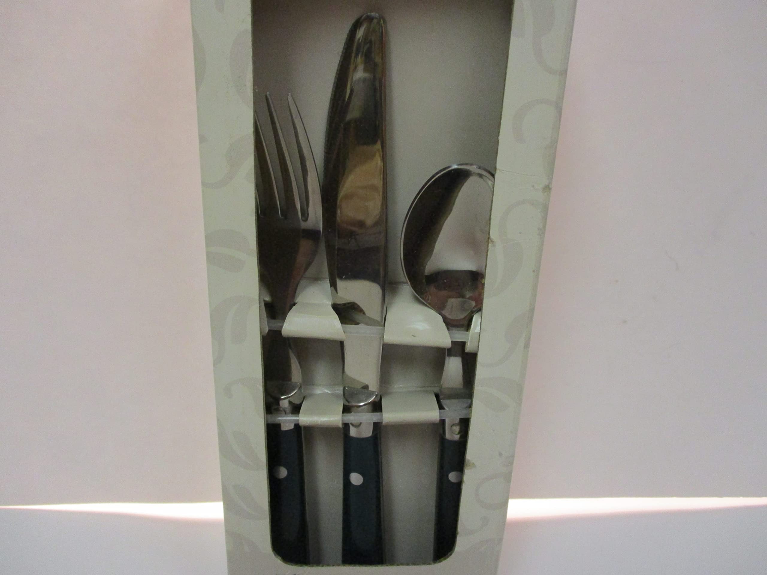 Table Casuals 12 Piece Hunter Green Handle Flatware Set