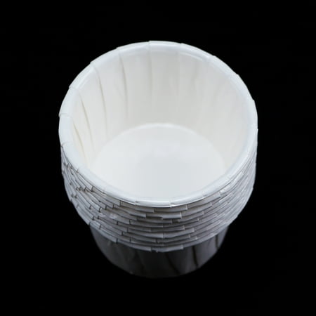 Muffin Wrappers - bluezoo Multifunctional Household Lightweight Mini Size Disposable Paper Cup for Hair Removal Wax Bean Depilatory Hard Measuring Holder Cake Cases Cupcake Wrappers Holders Muffin Pan Baking Cups