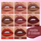 thumbnail image 3 of QIBEST-pintalabios líquido mate marrón oscuro, maquillaje de terciopelo resistente al agua, brillo de labios duradero, pigmento Sexy, tinte de labios rojo, cosméticos, 3 of 5