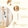 thumbnail image 6 of 75.5" Standing Coat Rack, Wood Coat Tree with 12 Hooks, Home Hat Jacket Hanger Tree 12 with Umbrella Holder Coat Stand (Oak), 6 of 9