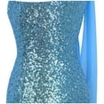 thumbnail image 3 of Angel-fashions Women's Asymmetric Ribbon Gradual Sequin Mermaid Prom Dress Vintage Elegant Formal Bodycon Dresses Evening Party Tube Top Prom Gown Wedding Bridesmaid Maxi Skirt Light Blue XX-Large, 3 of 7