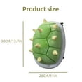thumbnail image 5 of Green Spiked Turtle Shell Backpack, Blanket, and Pillow 3-in-1 Role Playing Costume Accessories Props Soft Plush Cartoon Toy, 5 of 6