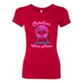 thumbnail image 2 of Catalina Wine Mixer Island Prestige Movie| Womens Pop Culture Slim Fit Junior Tee, Red, 2XL, 2 of 4