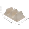 thumbnail image 6 of Cornucopia Compostable Double Taco Holders (20-Pack); Taco and Hot Dog Divided Insert for Food Containers; Value Pack of Stand-Up Food Dividers, 6 of 8