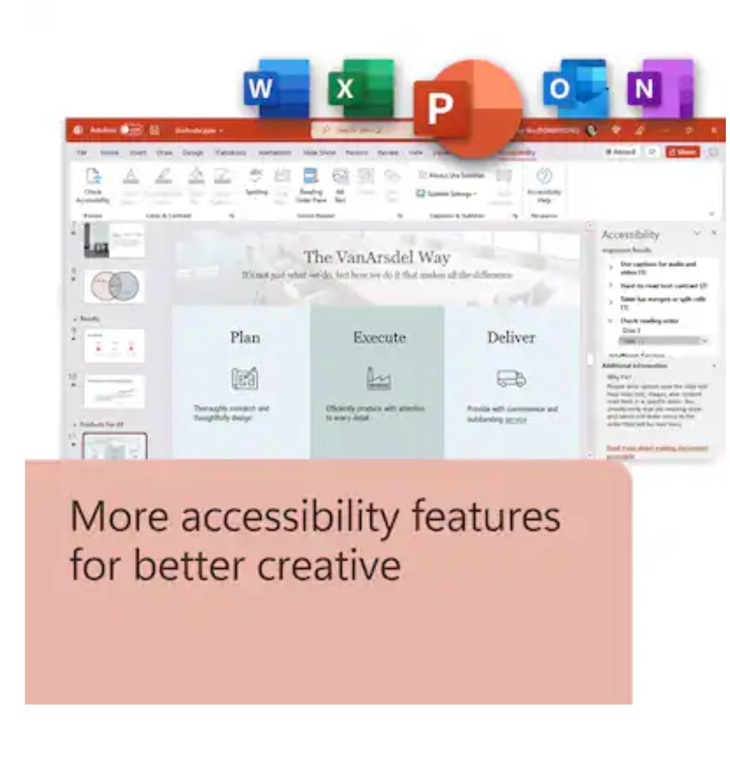 Software: Office Home & Business 2024 | Word, Excel, PowerPoint, Outlook and OneNote | One-Time Purchase for 1 PC/MAC |  Download