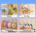 thumbnail image 4 of WHEANG Home Decor 4PC Hat Rack For Wall Hat Organizer Hat Rack For Baseball Cap Adhesive Hat Hook For Wall No Drilling Hat Hanger For Closet Cowboy Hat Holder Display, 4 of 4