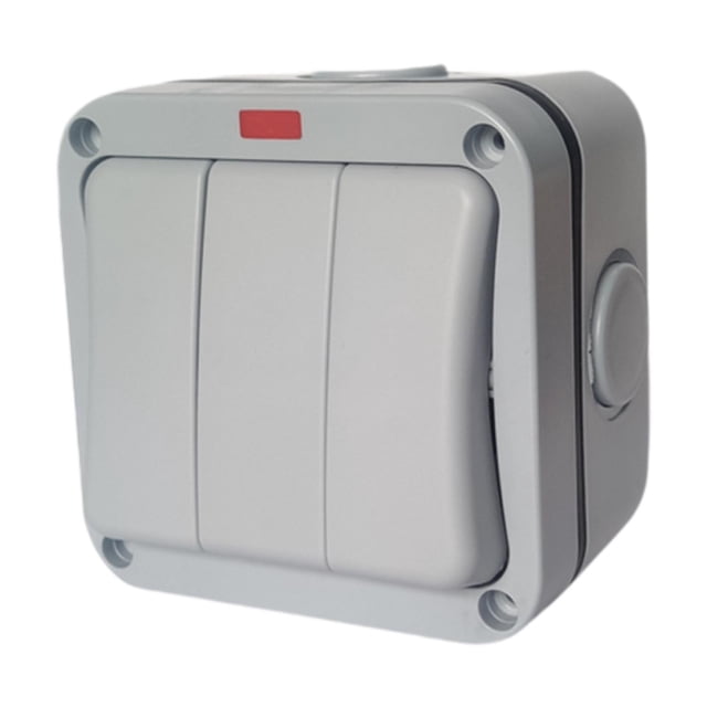 Interruptor de pared a prueba de agua IP66, interruptor eléctrico para exteriores, interruptor para piscina
