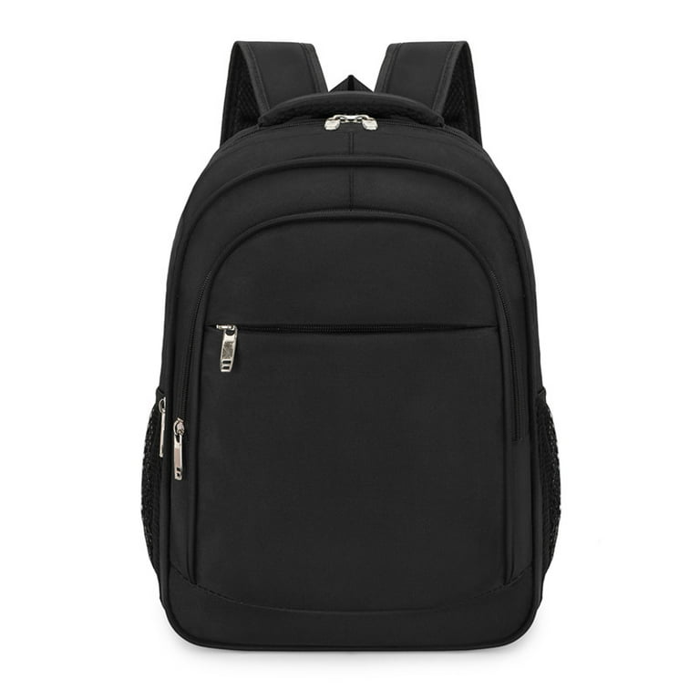 Black sale simple men's large-capacity travel backpack