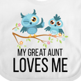 thumbnail image 4 of Inktastic Owls My Great Aunt Loves Me Boys or Girls Baby Bib, 4 of 4
