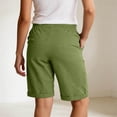 thumbnail image 4 of Hurxie Cotton Sweat Shorts with Pockets for Women Athletic Lounge Sports Workout Bermuda Knee Shorts Army Green,L, 4 of 5