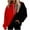 Red, variant on Erwazi Womens Fuzzy Hoodies Patchwork Oversized Pullover Hoodie Cozy Hooded Sweatshirt Fleece Jacket Fall Winter Clothes