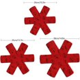 thumbnail image 4 of 15 protectores de ollas y sartenes (rojos) Protector de sartenes acolchado de fieltro con 3 tamaños de almohadillas divisorias separadas para proteger las superficies de los utensilios de cocina y evi, 4 of 5