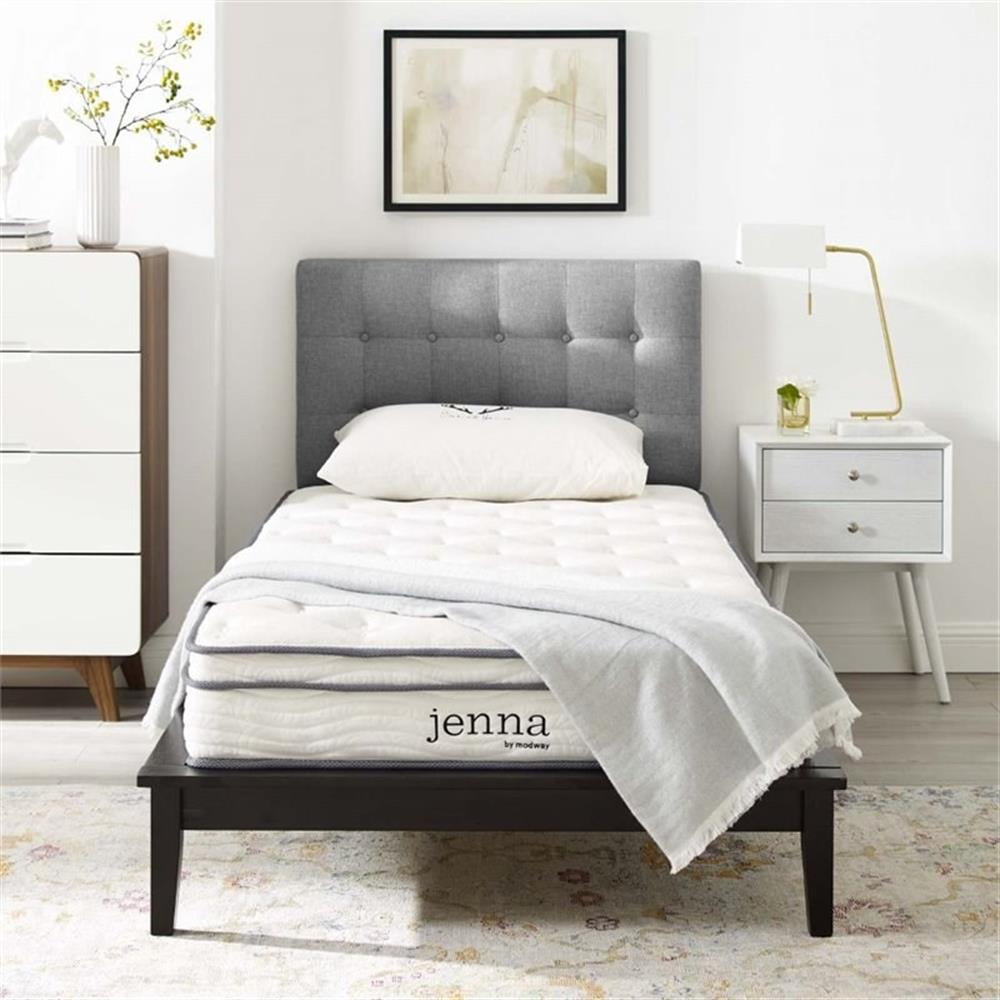 Pemberly Row 8" Modern Innerspring and Foam King Mattress in White