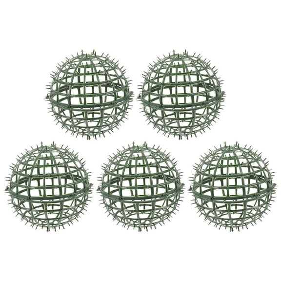 5pcs Artificial Plant Ball Cage Round Plastic Topiary Ball Frame Greenery Support Rack for Patio Outdoor Garden Decor
