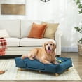 thumbnail image 2 of PawHut Elevated Washable Dog Sofa for Large Dogs, Dark Blue, 2 of 10