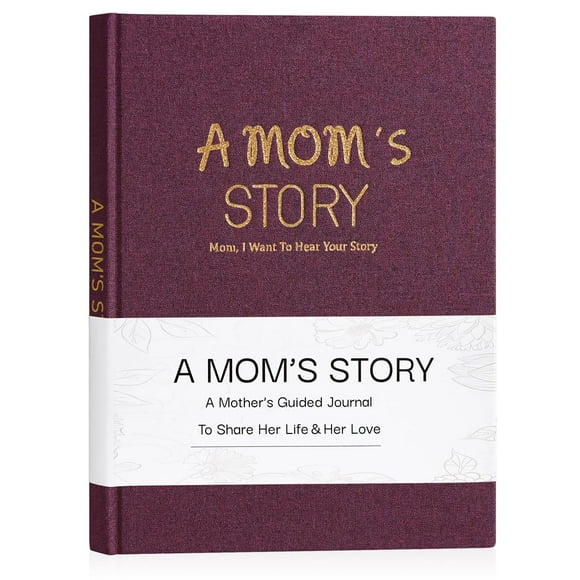 Journal Artmag Mom's Life Story, de lino, tapa dura, color morado