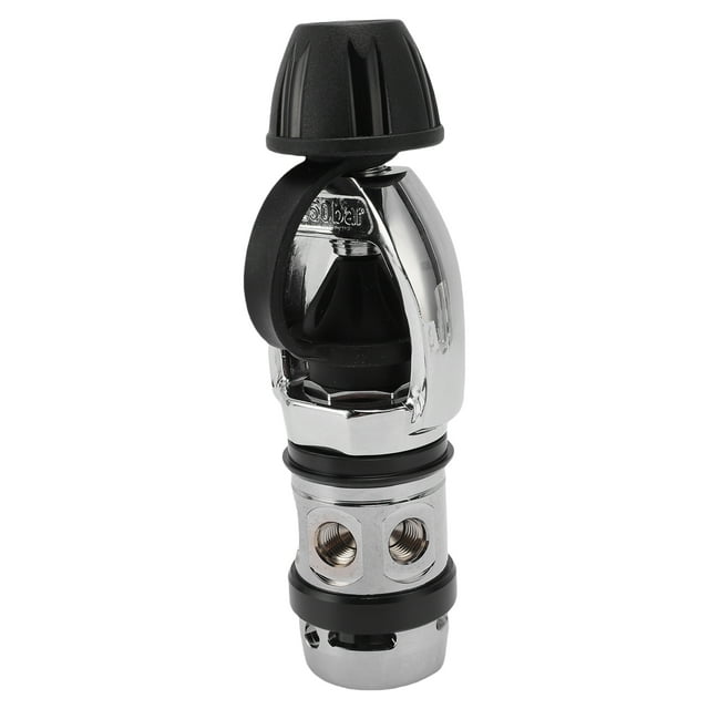 1st Stage Diving Regulator, Flexible 5 Ports First Stage Dive Regulator Chrome Plated Brass for Underwater