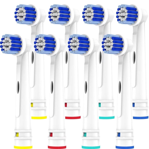 Paquete de 8 cabezales de cepillo de dientes Voguish de repuesto para Oral-B