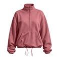 thumbnail image 3 of Hurxie Womens Half Zip Pullover Sweatshirt Long Sleeve Quarter Zip Sweatshirts Mock Neck Soft Casual Fall Sweatshirts, Daily Wear, 3 of 7