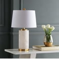 thumbnail image 6 of JONATHAN Y Eliza 25.5" Alabaster LED Table Lamp, White/Gold Leaf, JYL6203A, 6 of 8