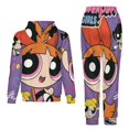 thumbnail image 2 of The Powerpuff Girls Unisex Adult Sweatsuits Hoodie & Sweatpants Long Sleeve Hooded Sweatshirt Matching Joggers Tracksuit Sets XS, 2 of 9
