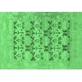thumbnail image 1 of Ahgly Company Indoor Rectangle Oriental Emerald Green Traditional Area Rugs, 8' x 12', 1 of 4