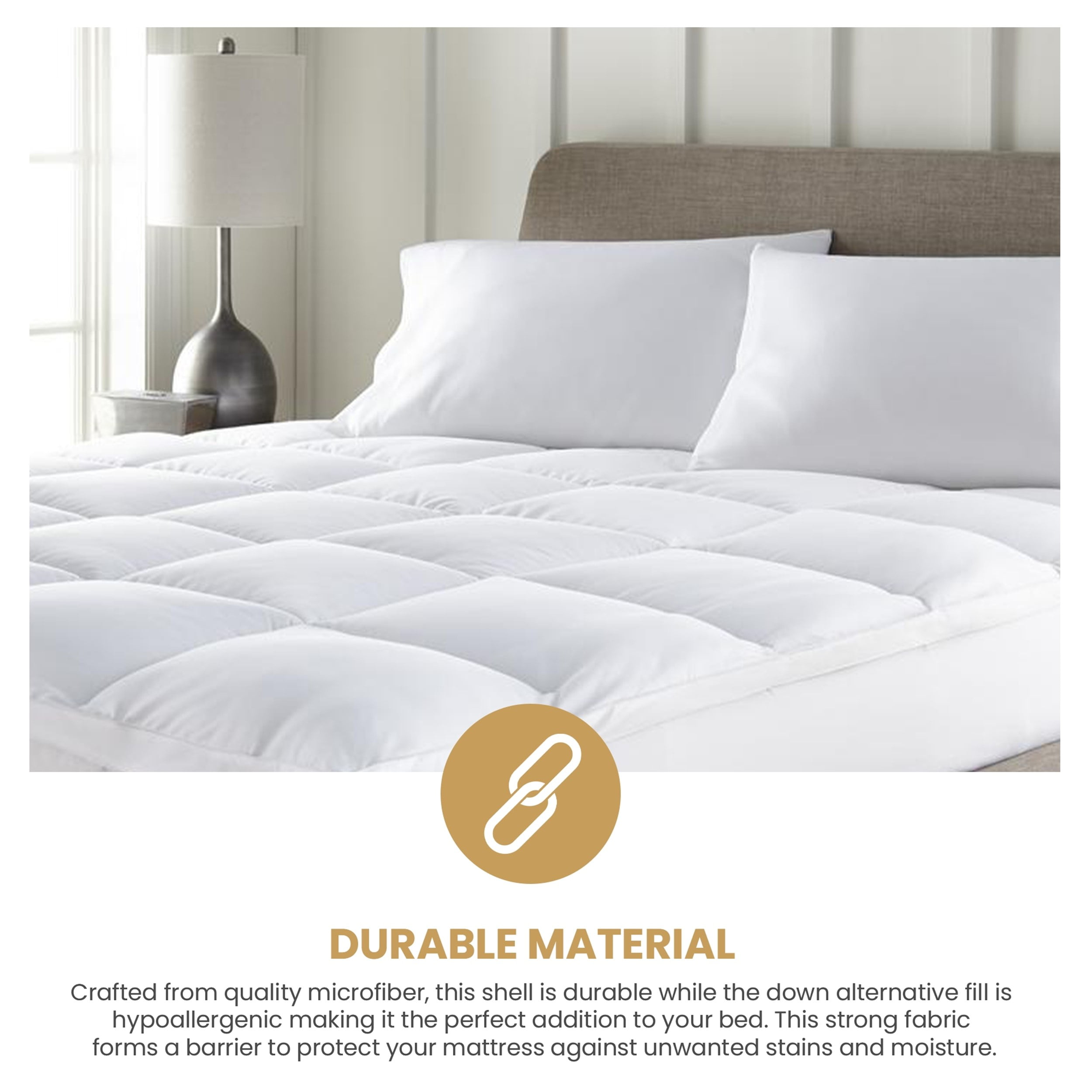 Superior Down Alternative 2" Mattress Topper, Queen