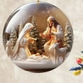 thumbnail image 3 of Tyidzon Nativity Scene Ornaments for Christmas Tree - Flat Nativity Christmas Ornaments Indoor, The Birth of Jesus Decor, Religious Gifts for Christian, Family, 3 of 9
