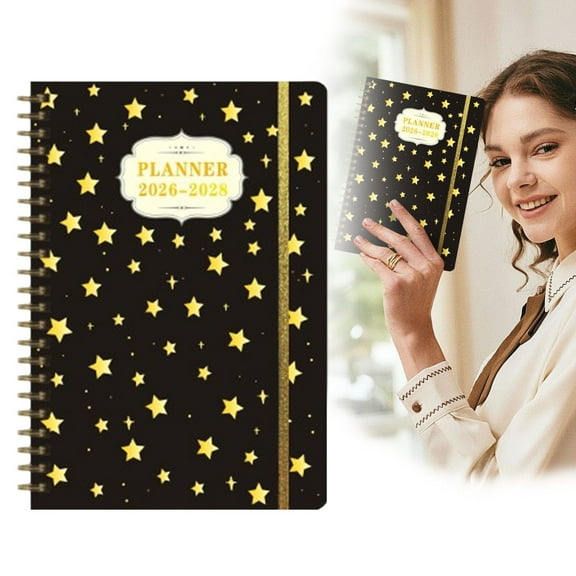 2026-2028 Monthly Planner, 3 Year Calendar 2026-2027-2028 Monthly Planner, 3 Year Monthly Calendar/Planner 2026-2028, Spiral Notebook, Weekly & Monthly Organizer Notebook & Journal to Track Goals