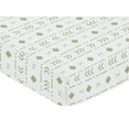 thumbnail image 4 of Sweet Jojo Designs Boho 200 Thread Count White Aztec Woven Fitted Sheet, Crib Size, 4 of 6