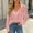 Pink, variant on Lace Tops for Women 3/4 Sleeve V Neck Elegant Blouses Dressy Casual Boho Floral Business Shirts S-2XL White