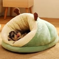 thumbnail image 3 of MADDEN Warm Small Dog Kennel Bed Breathable Dog House Cute Slippers Shaped Dog Bed Cat Sleep Bag Foldable Washable Pet House ShopWise Round, 3 of 9