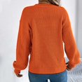 thumbnail image 5 of Buigttklop 2024 Fashion Cable Knitted Sweaters for Women Crewneck Long Sleeve Oversized Pullover Vintage Fall Winter Knitwear, 5 of 6