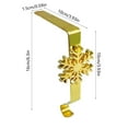 thumbnail image 3 of Surpdew Stocking Holders For Mantle Retro Gold Stocking Holder Stocking Hangers For Mantle Hooks Fireplace Christmas Stocking Holder Weighted Non-Slip Christmas Décor Gold C, 3 of 6