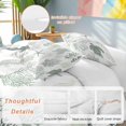 thumbnail image 3 of Sage Green Coastal Bedding 3 Piece Duvet Cover Set Queen Size, Nautical Summer Beach Coral Sea Turtle Soft Microfiber Comforter Cover with Zipper Closure & Pillowcases, FadeResistant Quilt Cover, 3 of 9