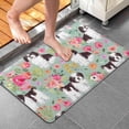 thumbnail image 4 of Shih Tzu Dog and Flower Floral Bathroom Rugs Mat,Non Slip Microfiber Bathroom Rug,Rubber Backing,Soft Bathroom Mats for Bathroom Floor,Tub and Shower,20x32in(50x80cm), 4 of 5