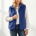 thumbnail image 5 of HAiming Fleece Vest for Women Sleeveless Lightweight Comfy Solid Color Casual Jackets Fall Winter Outdoors Sweaters, 5 of 9