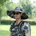 thumbnail image 2 of FUZHIQ Super Wide Brim Solar Fan Hat for Men UV Protection Cooling Sun Hat for Hiking Camping Backpacking Outdoor,One Size, 2 of 4