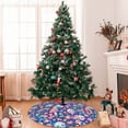 thumbnail image 7 of Lsque mushroom Skull rainbow color Print Christmas Tree Skirt, Tree Skirt with Ties or Velcro, Perfect for Holiday Decorations, Halloween, and New Year-36", 7 of 7